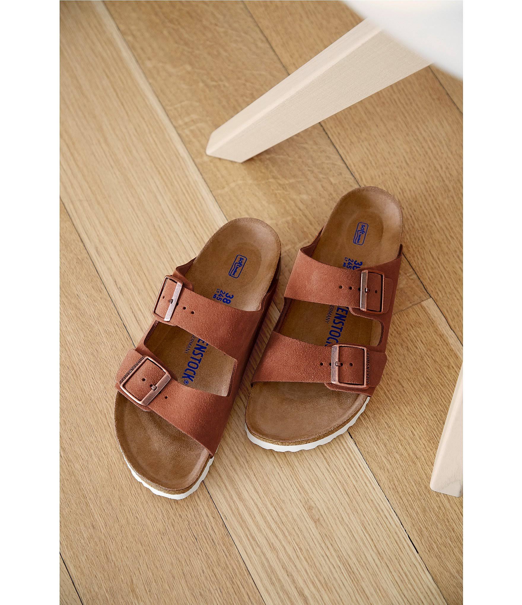 Birkenstock Women's Arizona Soft Footbed Sandals, Blue