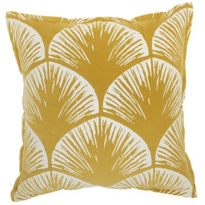 Nyla Square Pillow Cover & Insert Color: Yellow