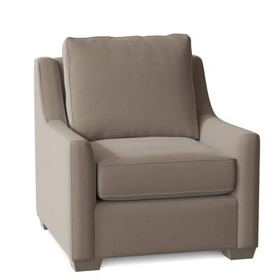 Birch Lane Godwin 33x22 Wide Armchair Body Fabric: Classic Smoke