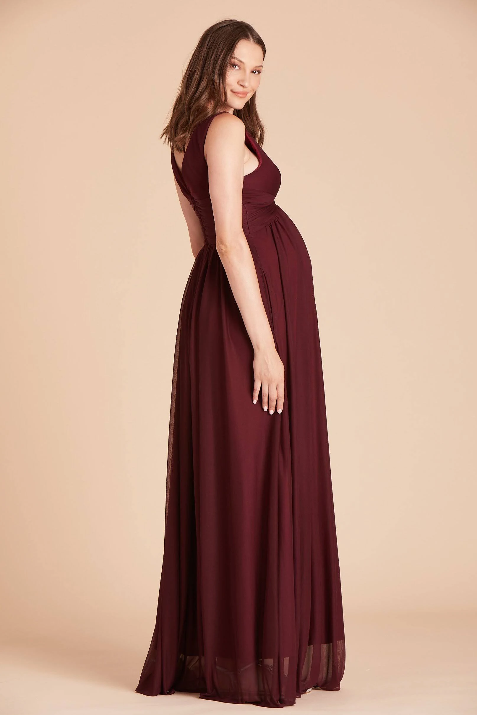 Birdy Grey Lianna Bridesmaid Dress in Cabernet S / Cabernet