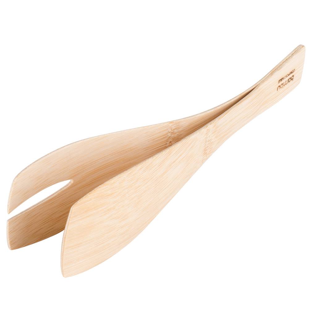 Bambu 064200 Veneerware 9x22 Disposable Bamboo Tongs - 36/Case