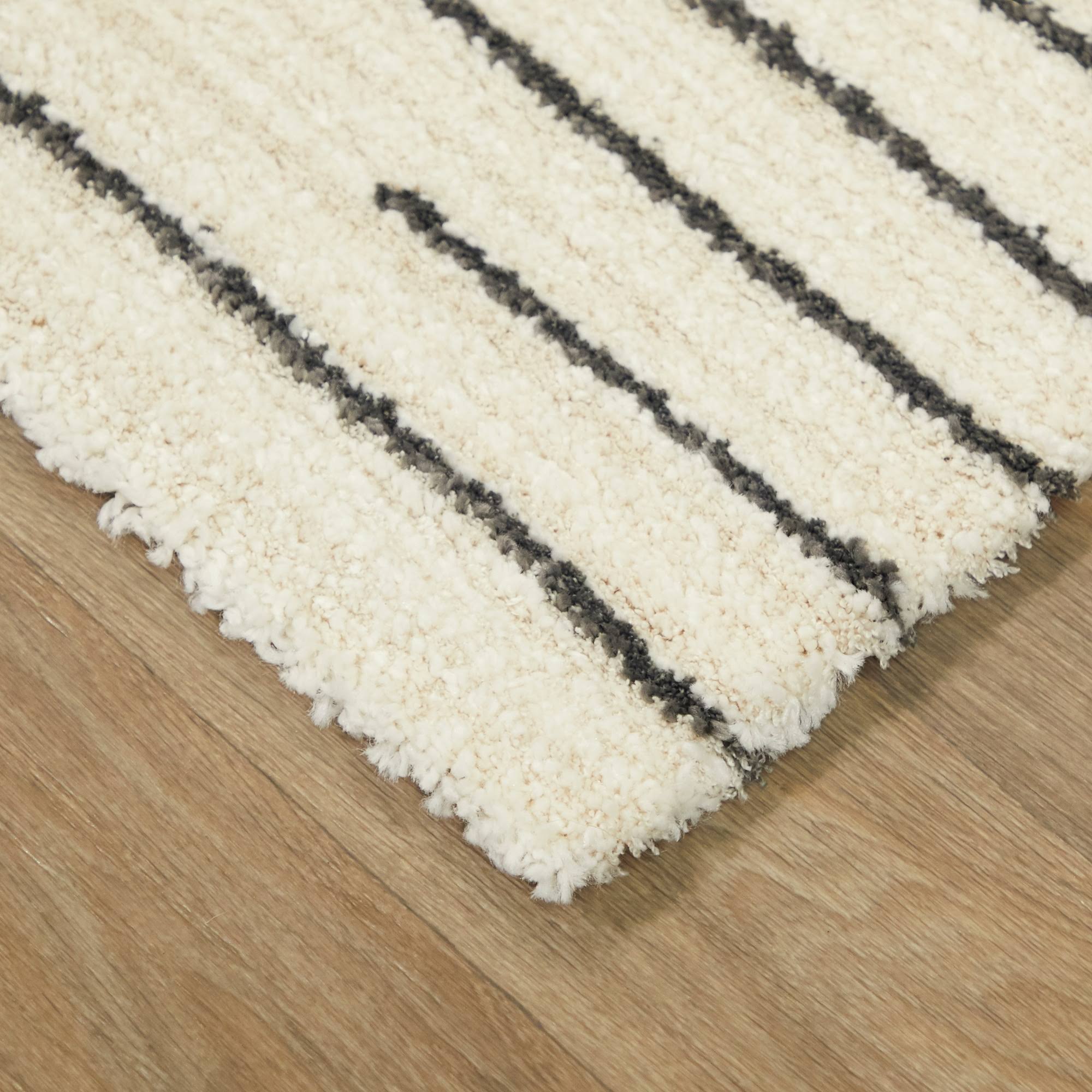 BALTA Chatham Grey 8 ft. x 10 ft. Modern Stripe Area Rug