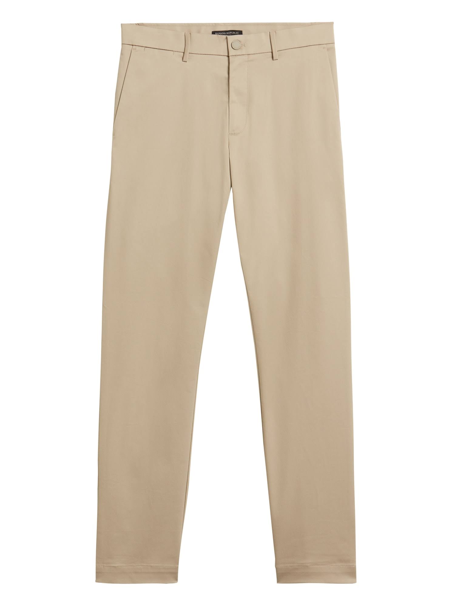 Banana Republic Men's Aiden Slim Core Temp Pant Sand Khaki Beige Size 33W 30L
