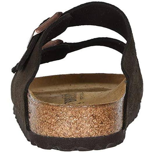 Arizona Mocha Suede Leather Sandal, 41