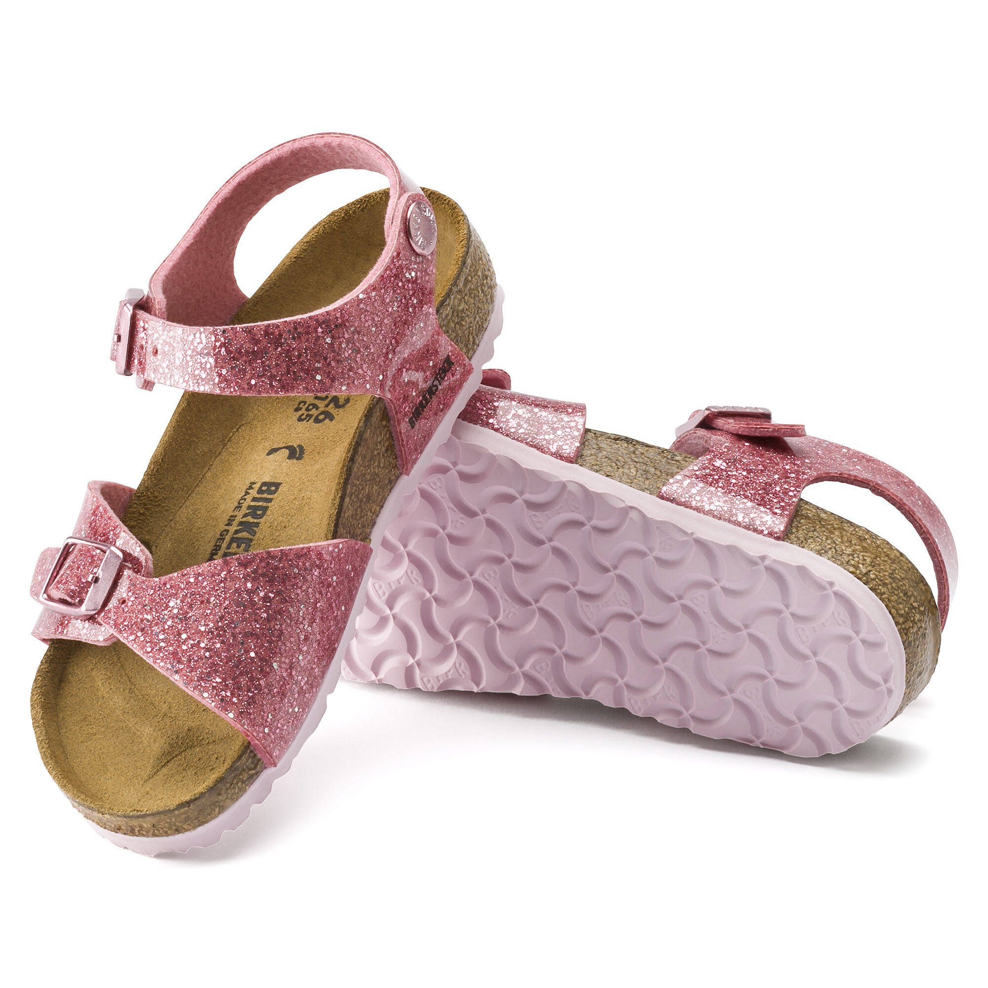 Birkenstock Infant Rio Plain Kids Pink Birko-Flor Strap Sandals