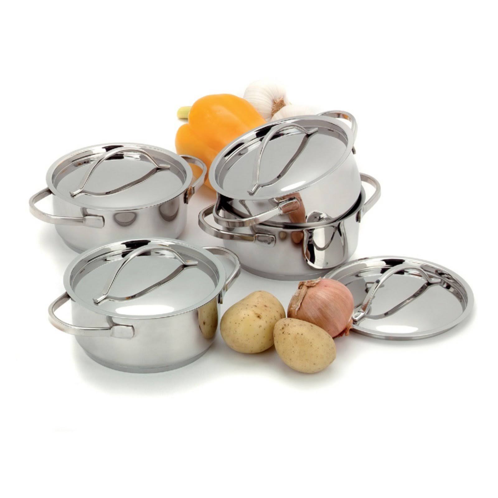 Demeyere Resto 4-Piece Stainless Steel Mini Dutch Oven Set