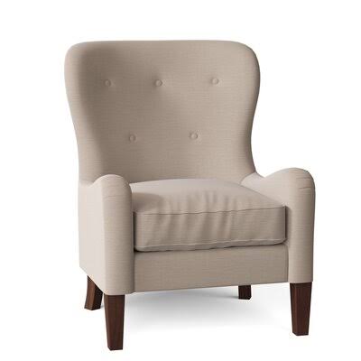Gilliam 32x22 Wide Tufted Down Cushion Armchair Birch Lane Body Fabric: Sunbrella Canvas Flax