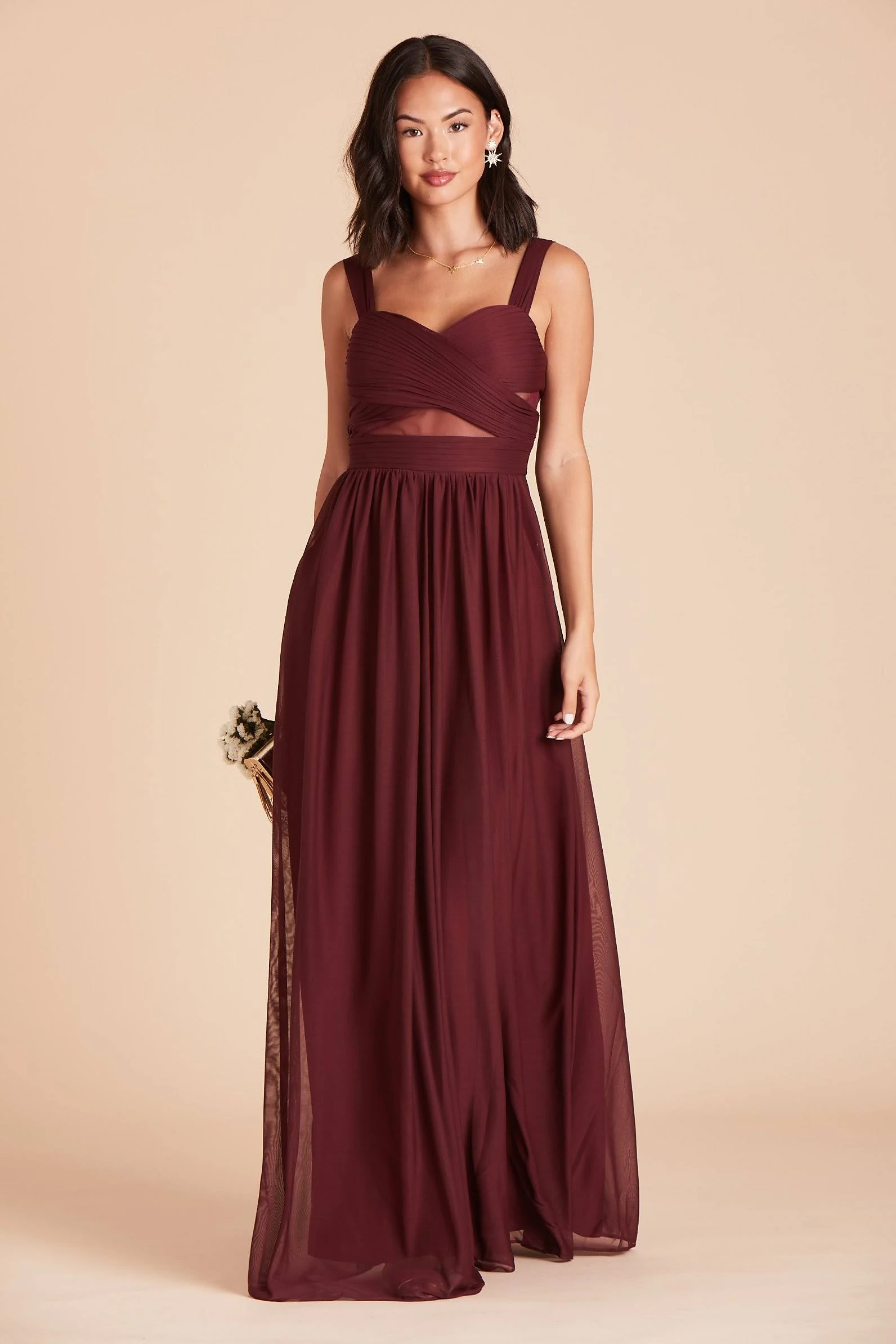 Birdy Grey Elsye Bridesmaid Dress in Cabernet Xs / Cabernet