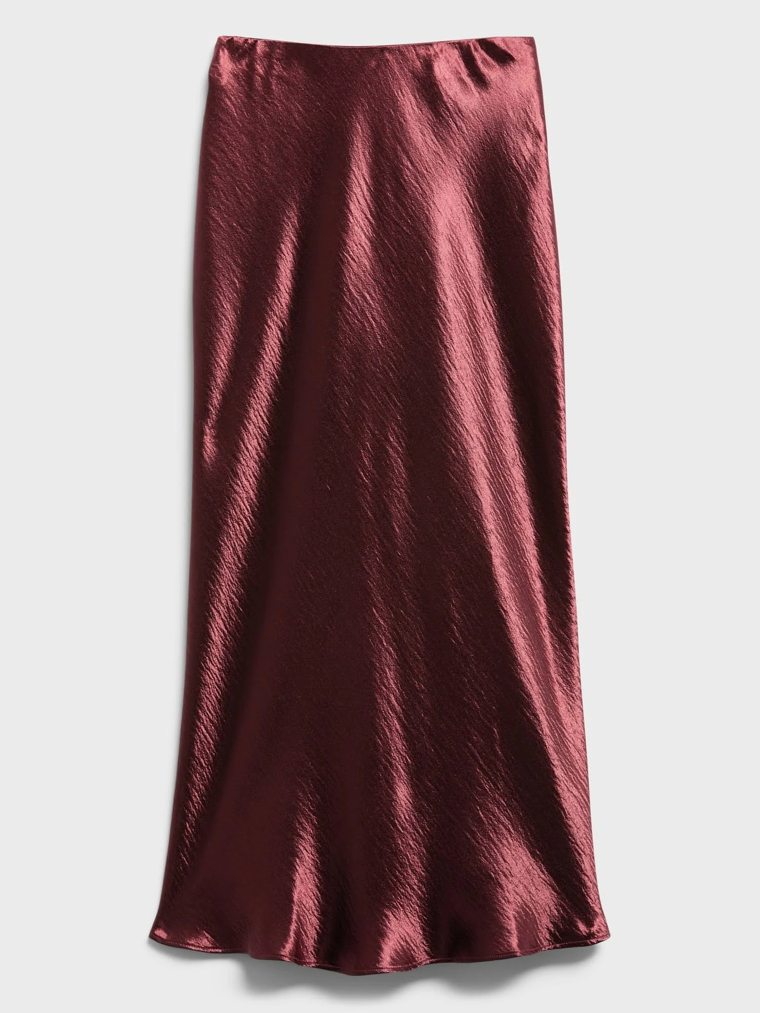 Banana Republic Women's Bias-Cut Midi Slip Skirt Burnt Caramel Size M