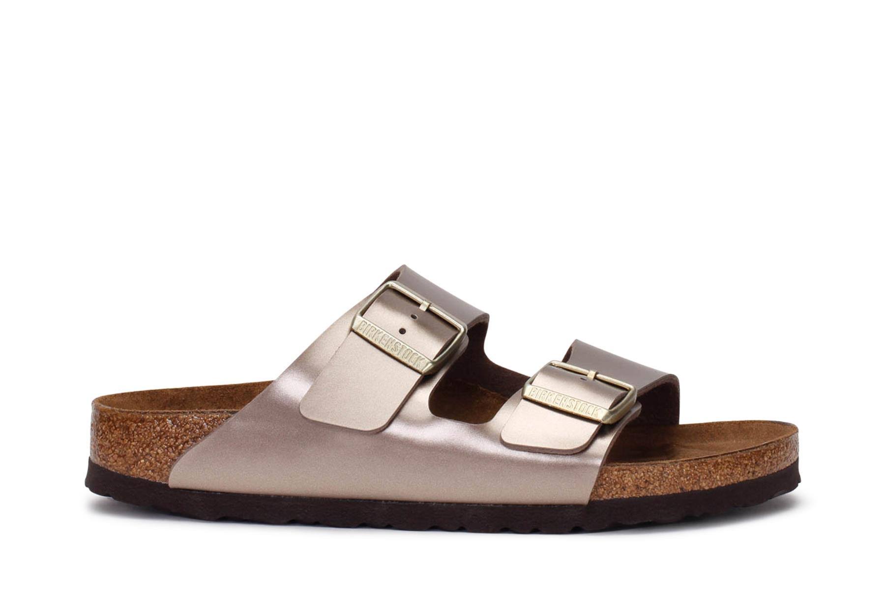 Birkenstock Arizona Birko-Flor Electric Metallic Taupe 37 / Narrow