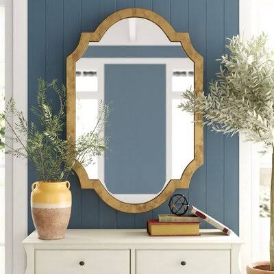 Modern & Contemporary Accent Mirror Birch Lane Finish: Aged Gold