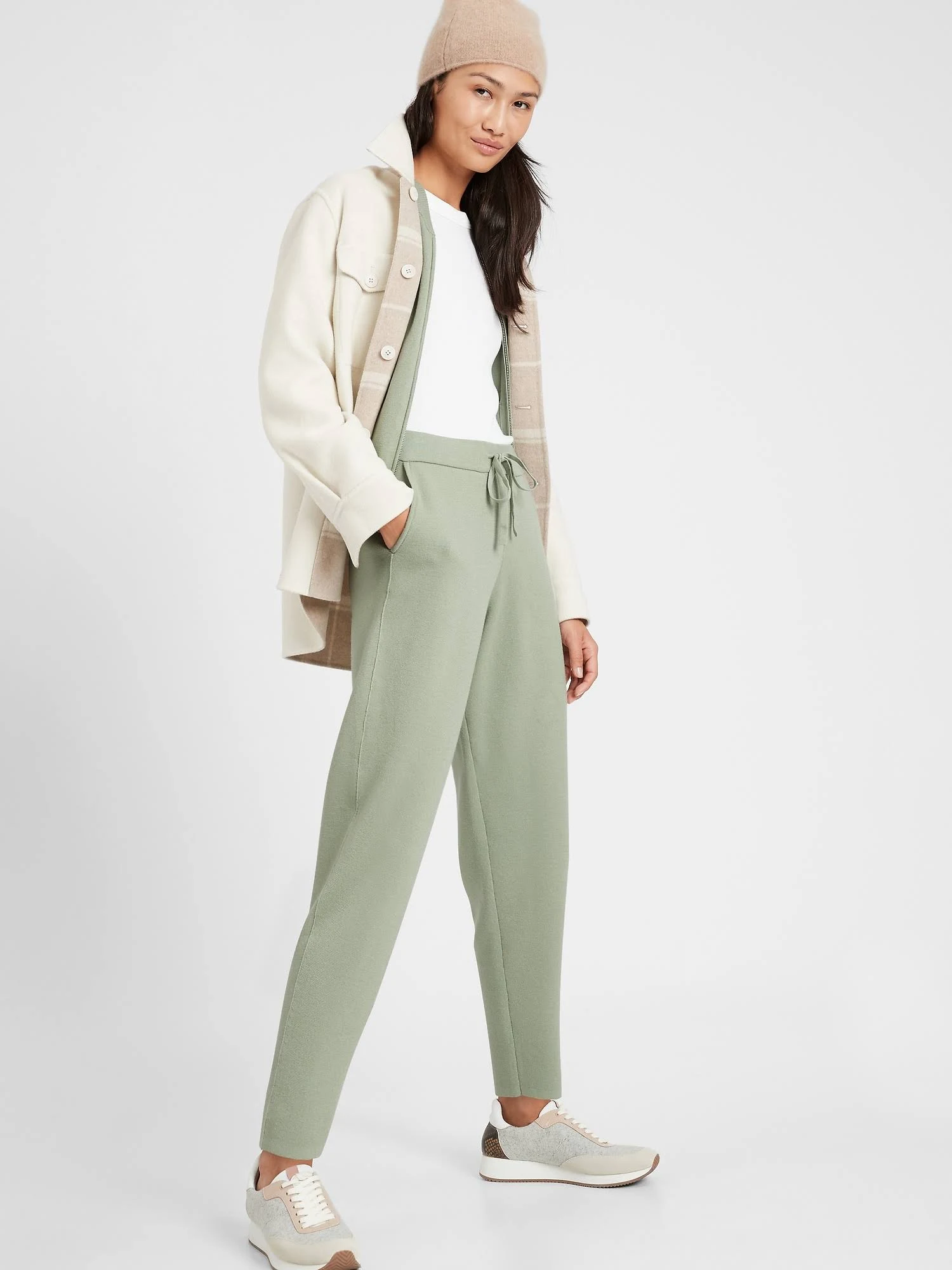 Banana Republic Wo's Sweater Jogger Sage Green Size M