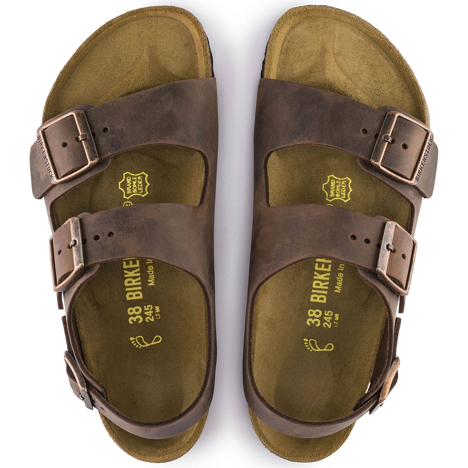 Birkenstock Milano Sandal - 39 - Habana Oiled Leather