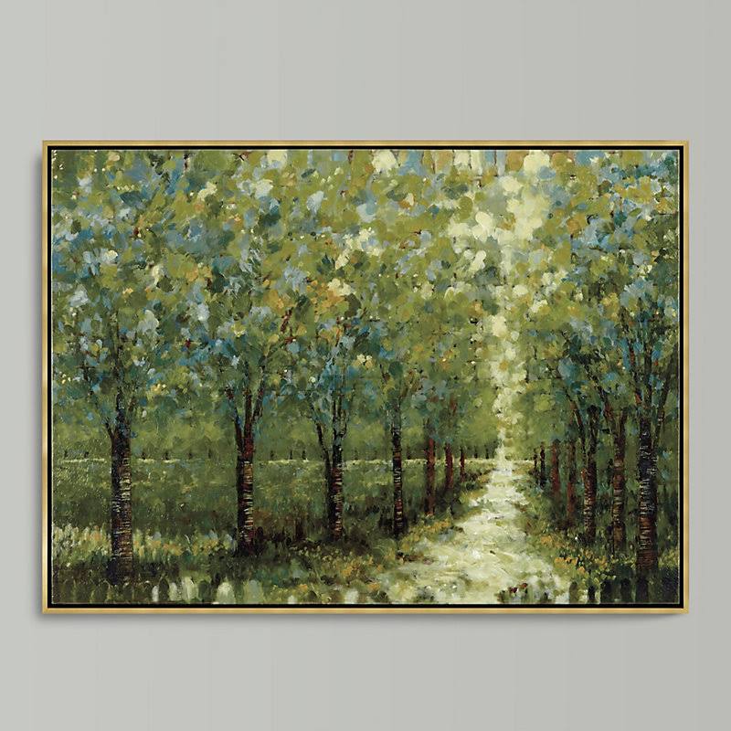 Spring Walkway Framed Canvas 21x22 x 30x22 - Ballard Designs
