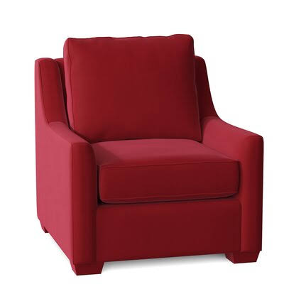 Birch Lane Godwin 33x22 Wide Armchair Body Fabric: Bayou Flame