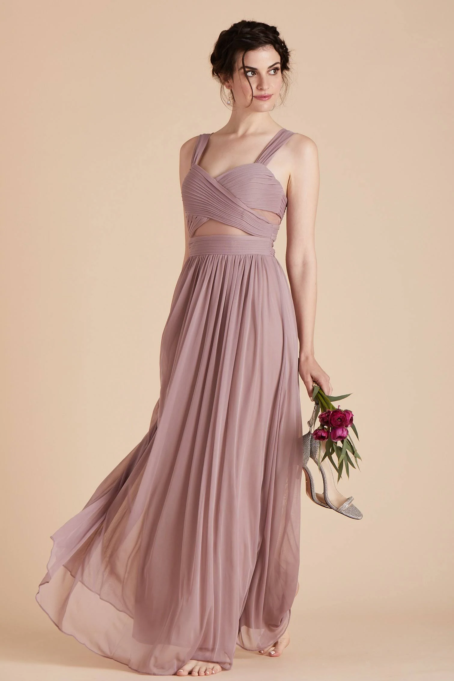 Birdy Grey Elsye Bridesmaid Dress in Mauve L / Mauve