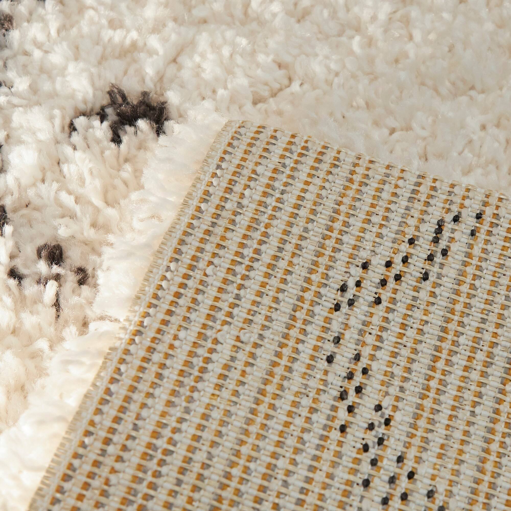 BALTA Duran Grey 5 ft. x 7 ft. Moroccan Shag Area Rug