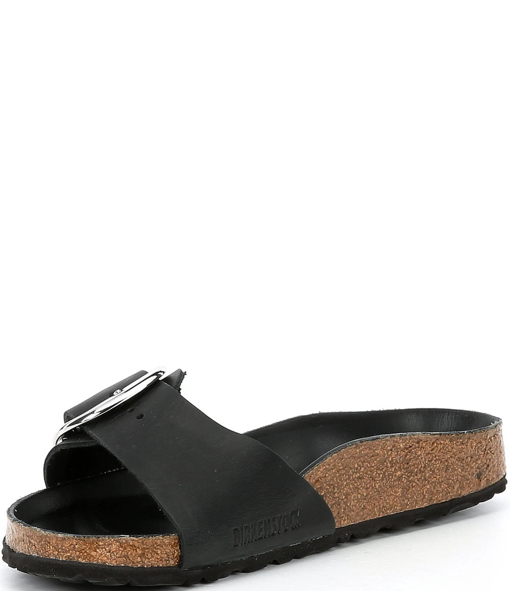 Birkenstock Madrid Big Buckle Oiled Leather Black