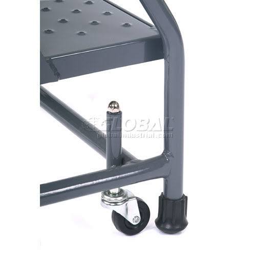Ballymore 218P Perforated 16x22W 2 Step Steel Rolling Ladder 10x22D Top Step