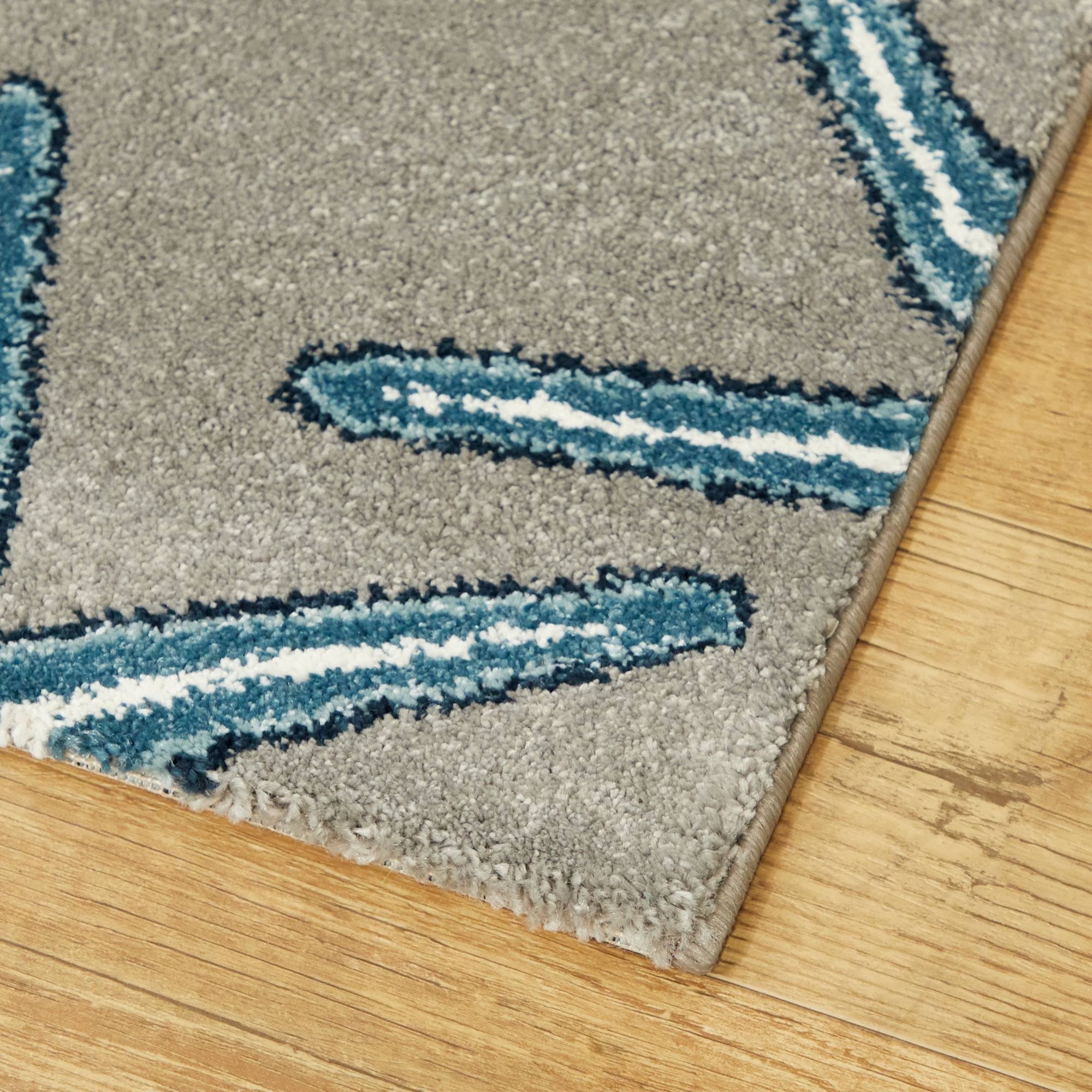 BALTA Massau Dark Blue 5 ft. x 7 ft. Coastal Starfish Area Rug