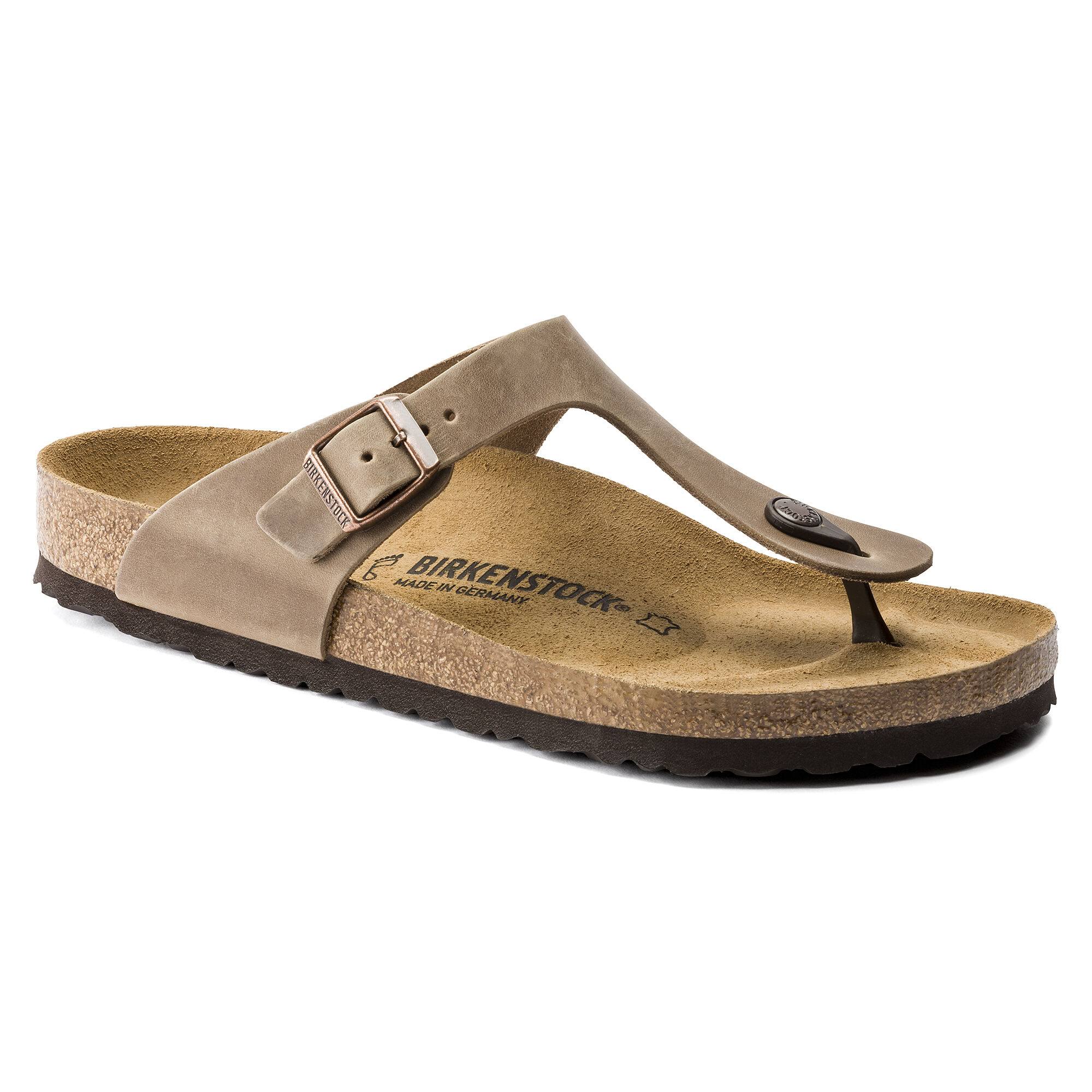 Birkenstock Gizeh Leather Tobacco Brown / 41