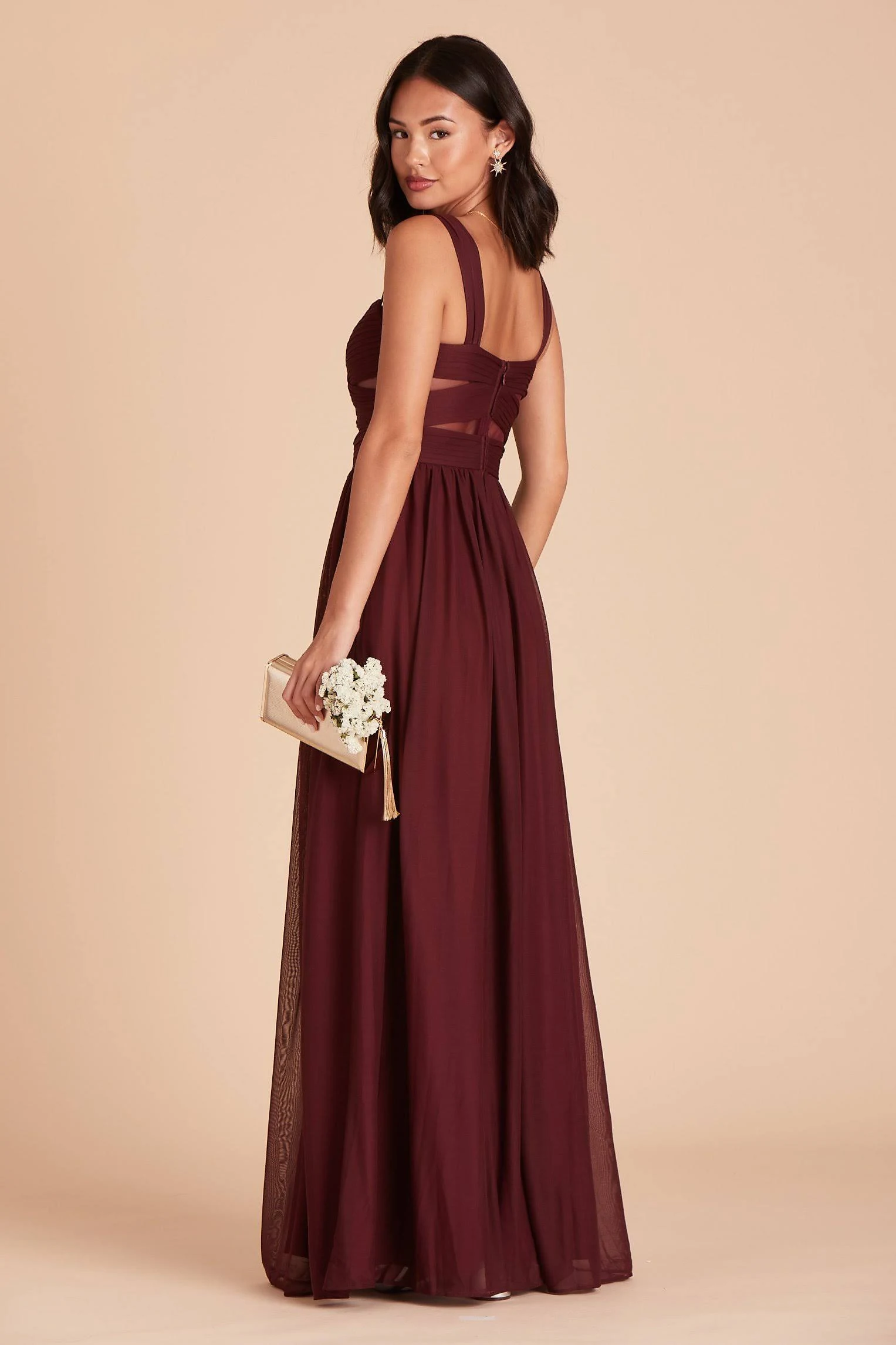 Birdy Grey Elsye Bridesmaid Dress in Cabernet M / Cabernet