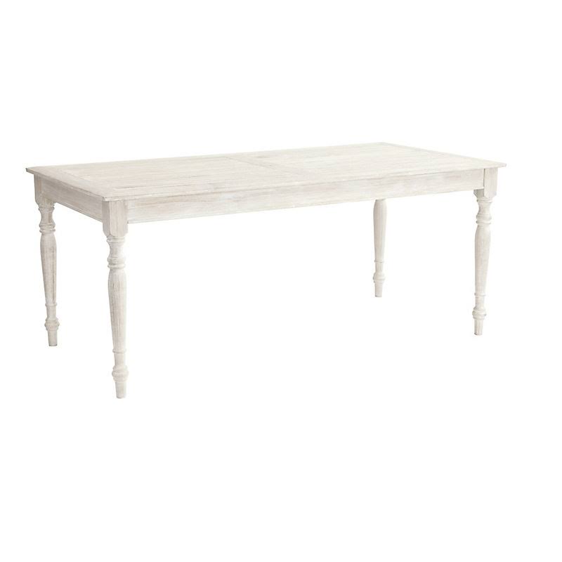 Ceylon Whitewash Rectangular Dining Table - Ballard Designs