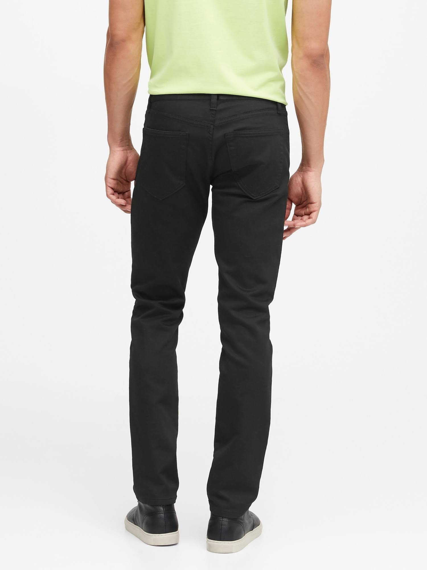 Banana Republic Men's Skinny Traveler Pant Black Size 42W 34L