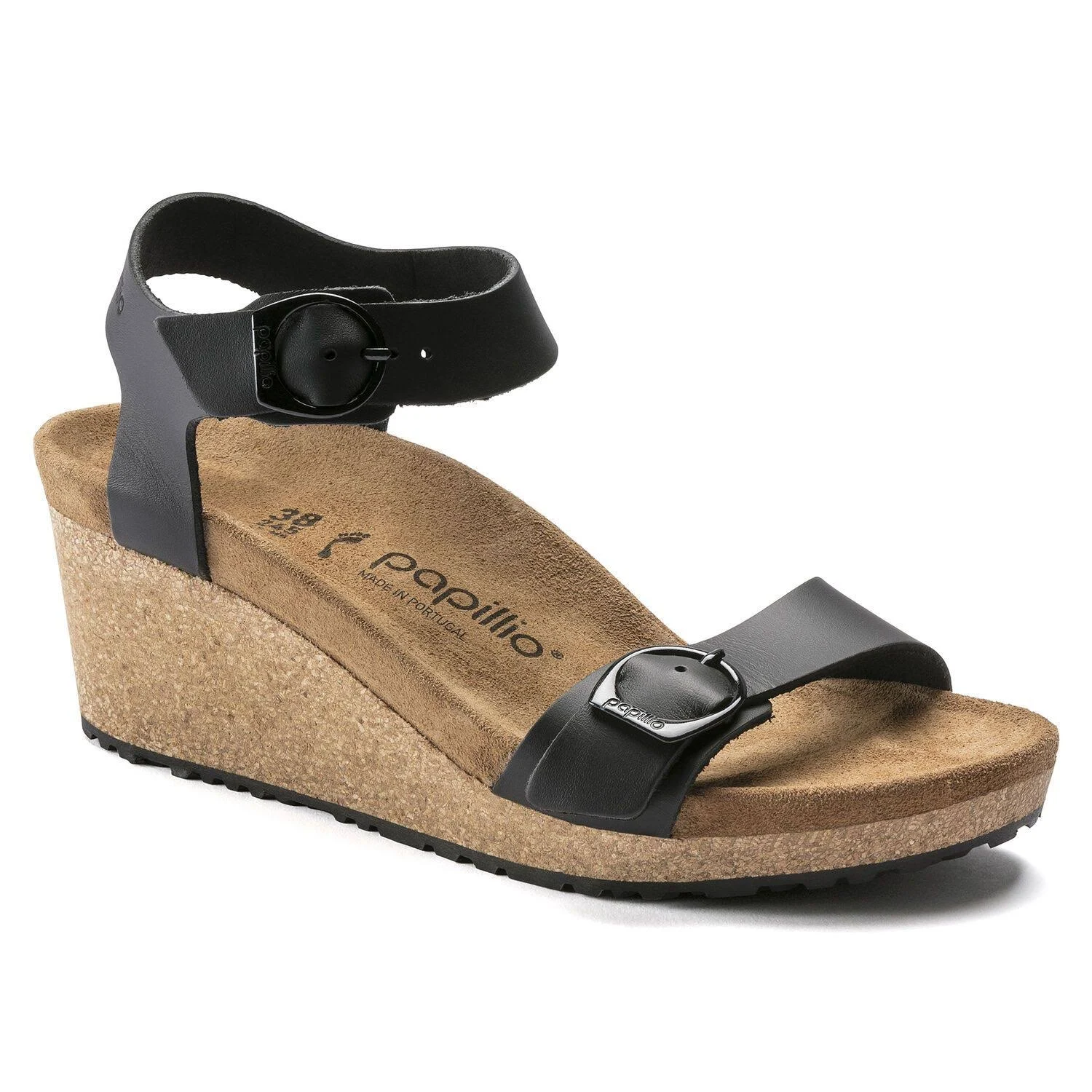 Birkenstock Soley Sandal - Women's 41 Leather/Black Narrow