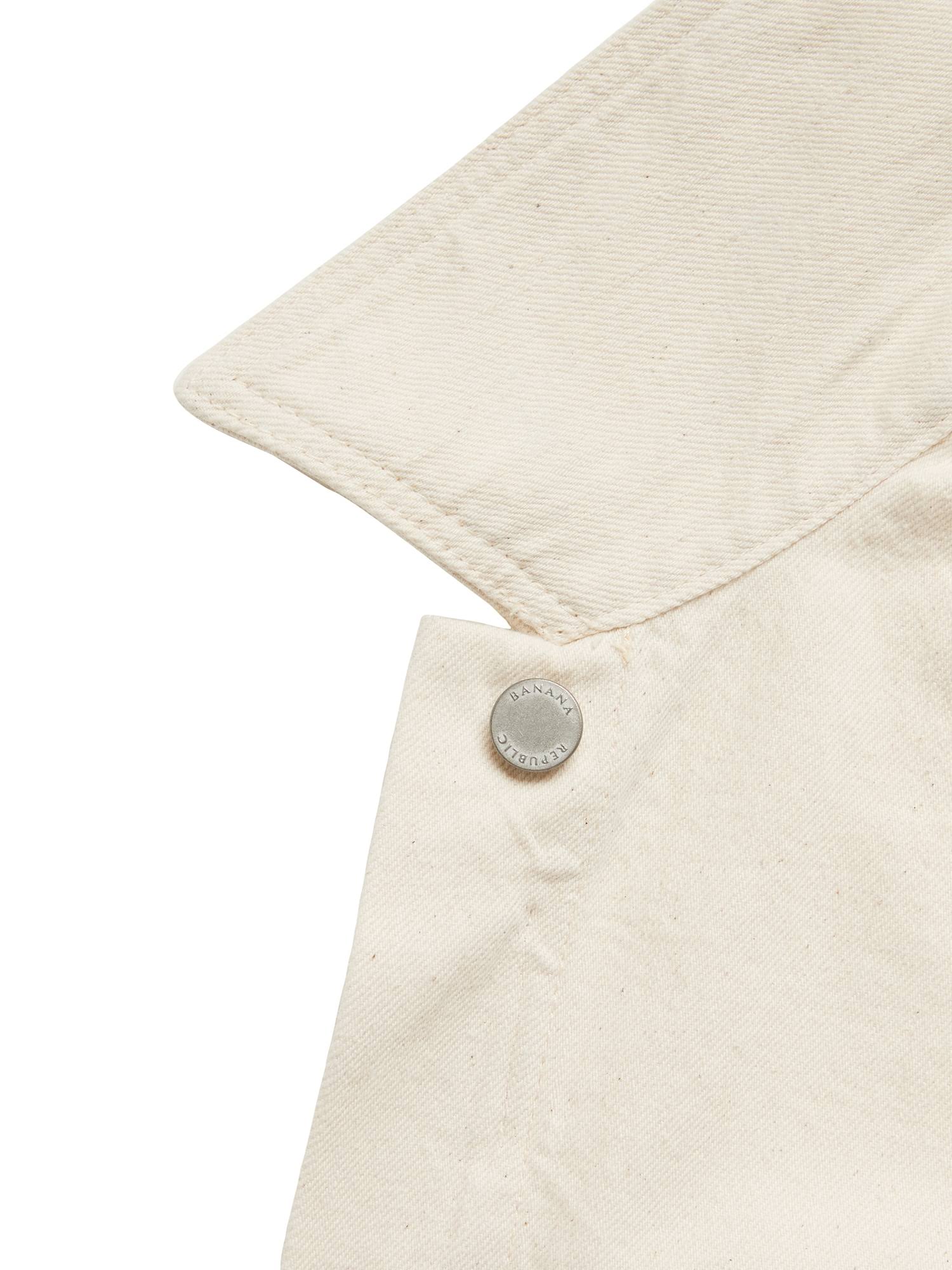 Banana Republic Women's Cropped Utility Jacket Ecru White Size XS