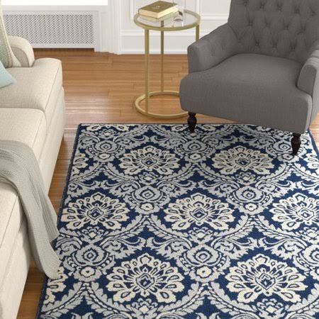 Darby Home Co Bevis Hand Tufted Wool Navy (Blue) Area Rug; Square 6&
