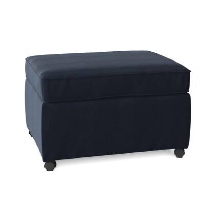 Birch Lane Wolsingham 28x22 Rectangle Standard Ottoman Body Fabric: Spinnsol Indigo