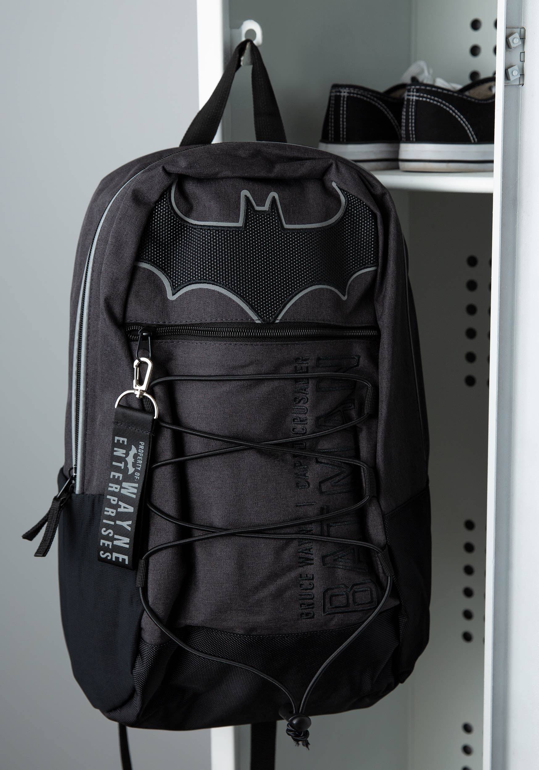 Batman Symbol with Bungees Backpack Black