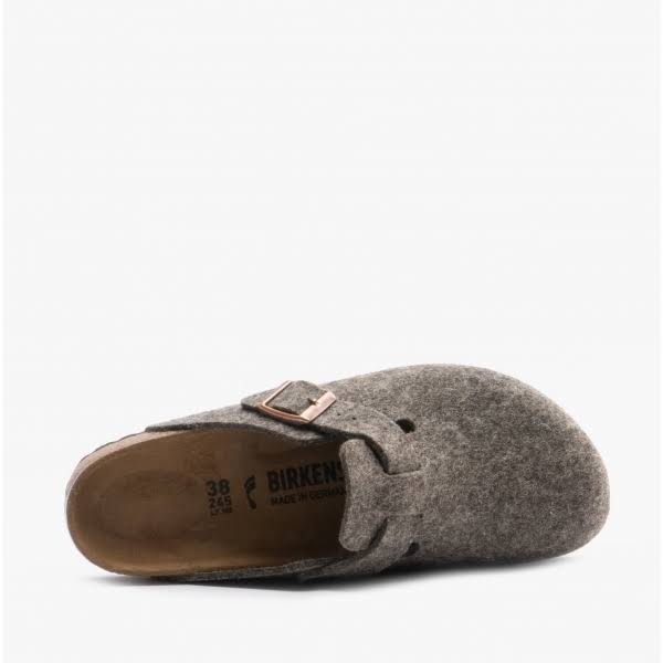 Birkenstock Boston Wool Felt Cacao Clogs