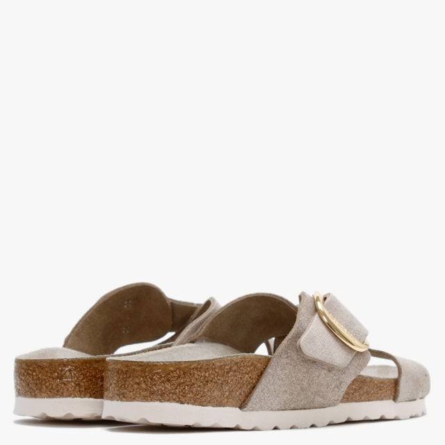 Birkenstock Siena Big Buckle Washes Metallic Rose Gold Leather Mules S