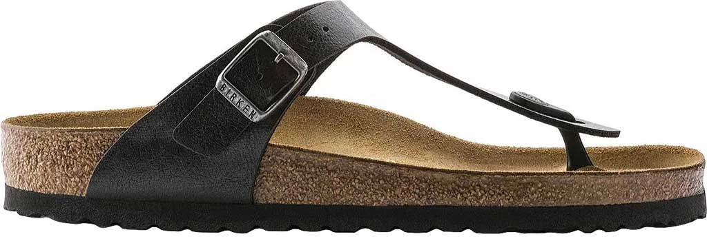 Women's Birkenstock Gizeh Birko-Flor Sandal, Size: 37, Black