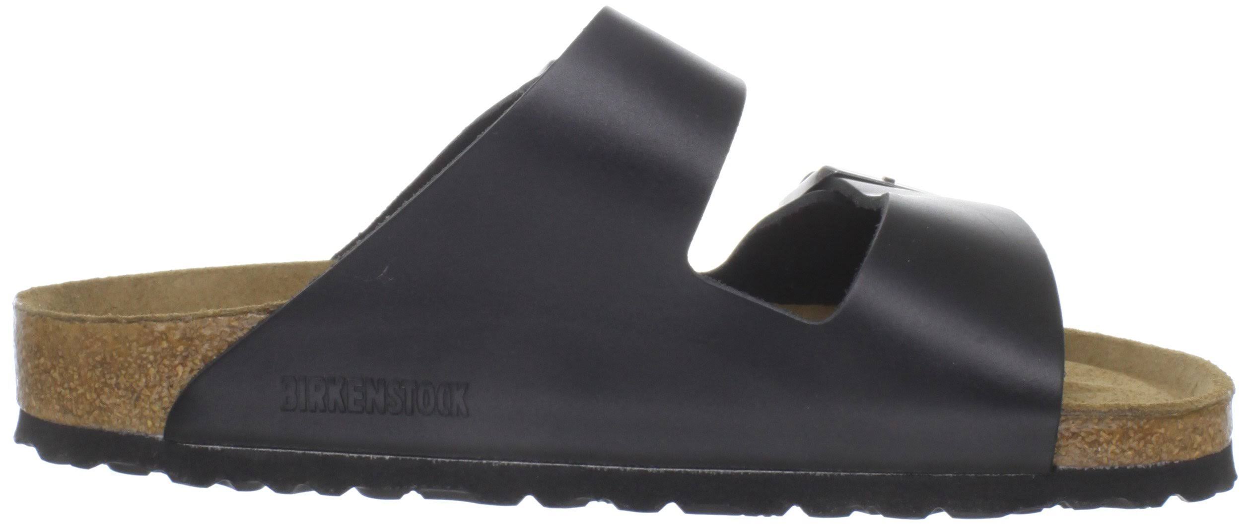 Birkenstock Arizona Soft Footbed Sandal - 43 - Black Amalfi Leather