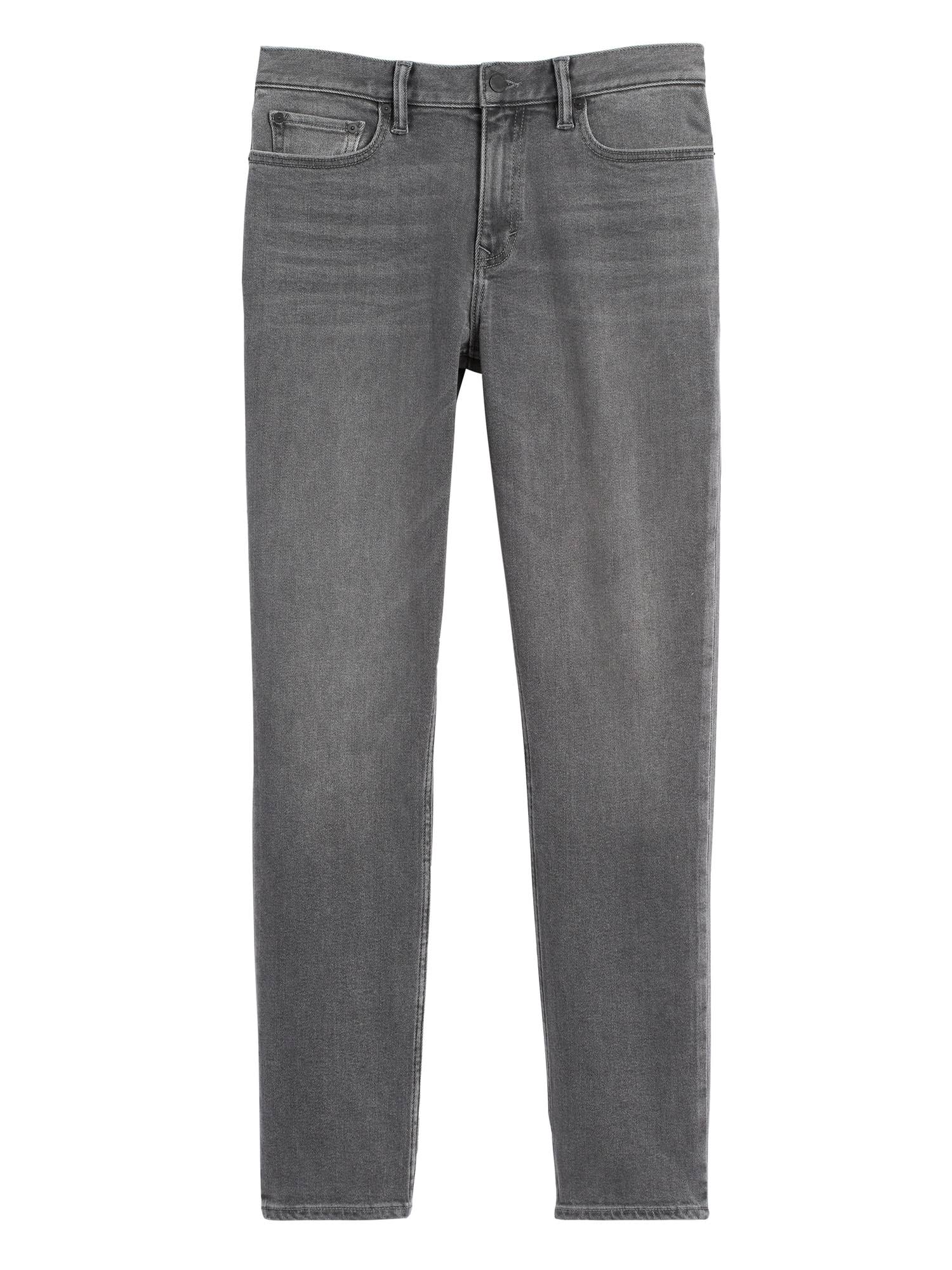 Banana Republic Men's Slim Legacy Jean Gray Wash Big and Tall Size 34W 36L