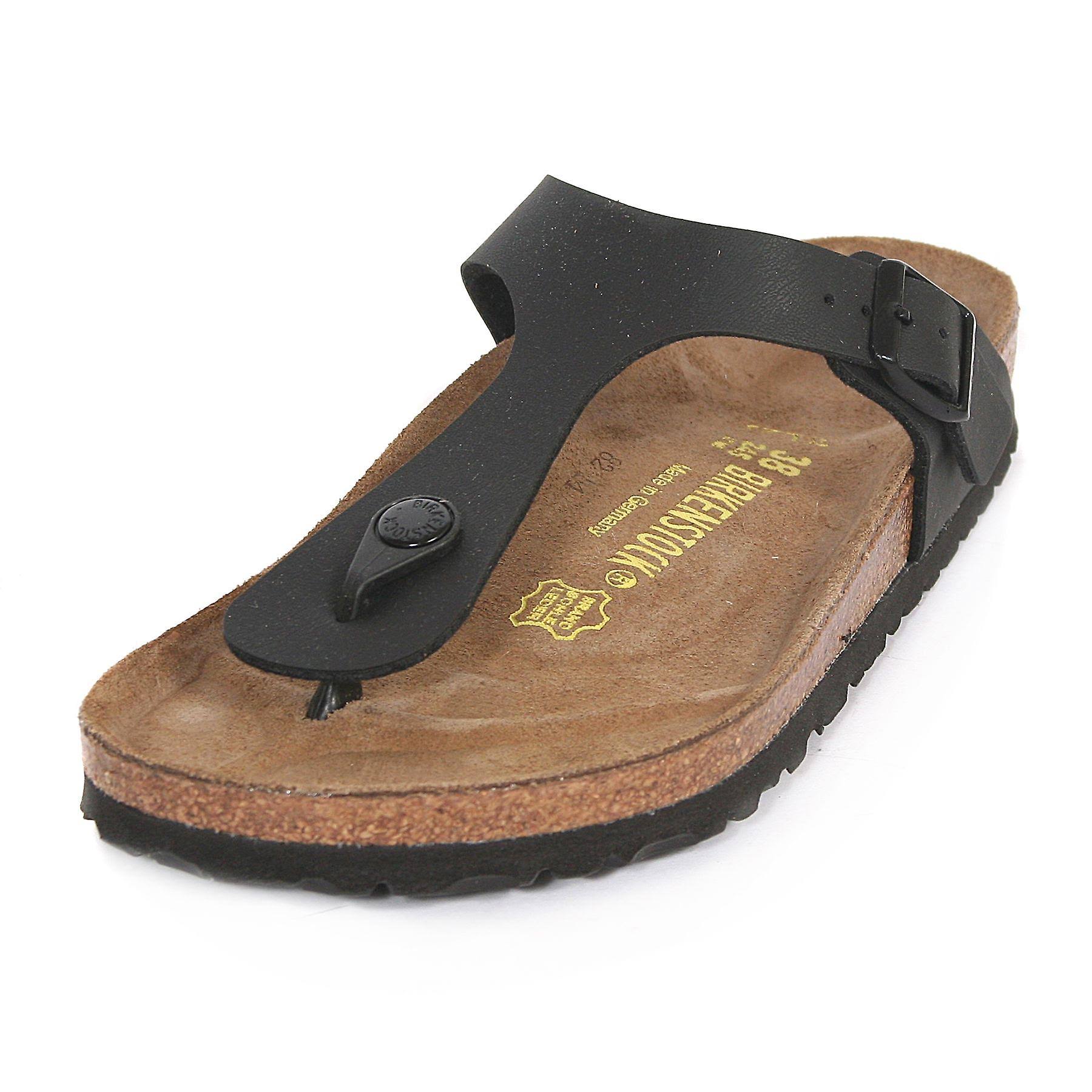 Birkenstock Gizeh Birko-Flor Sandals Black - 39