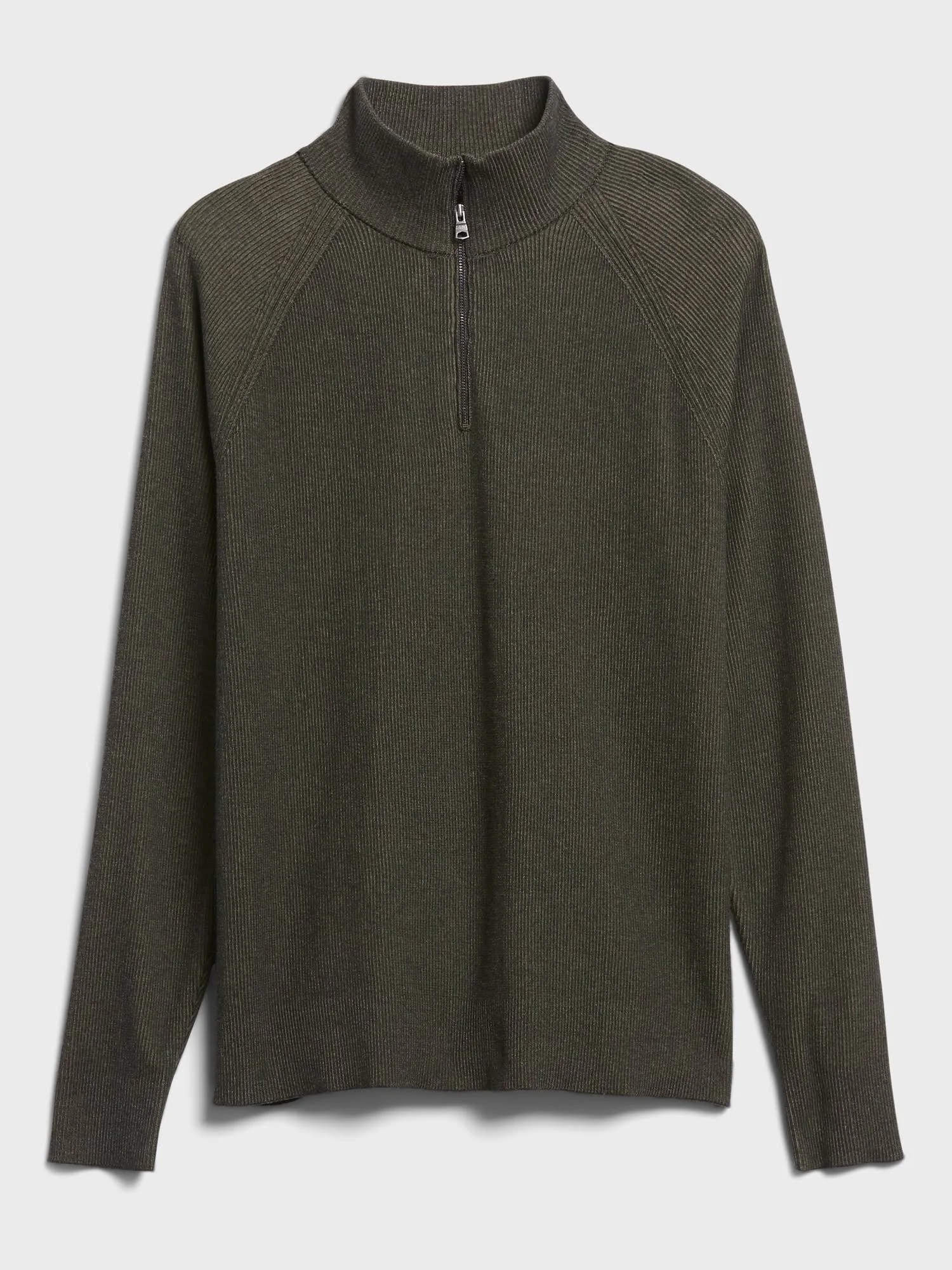 Banana Republic Men's Supima Half-Zip Sweater Dark Green Size Xs