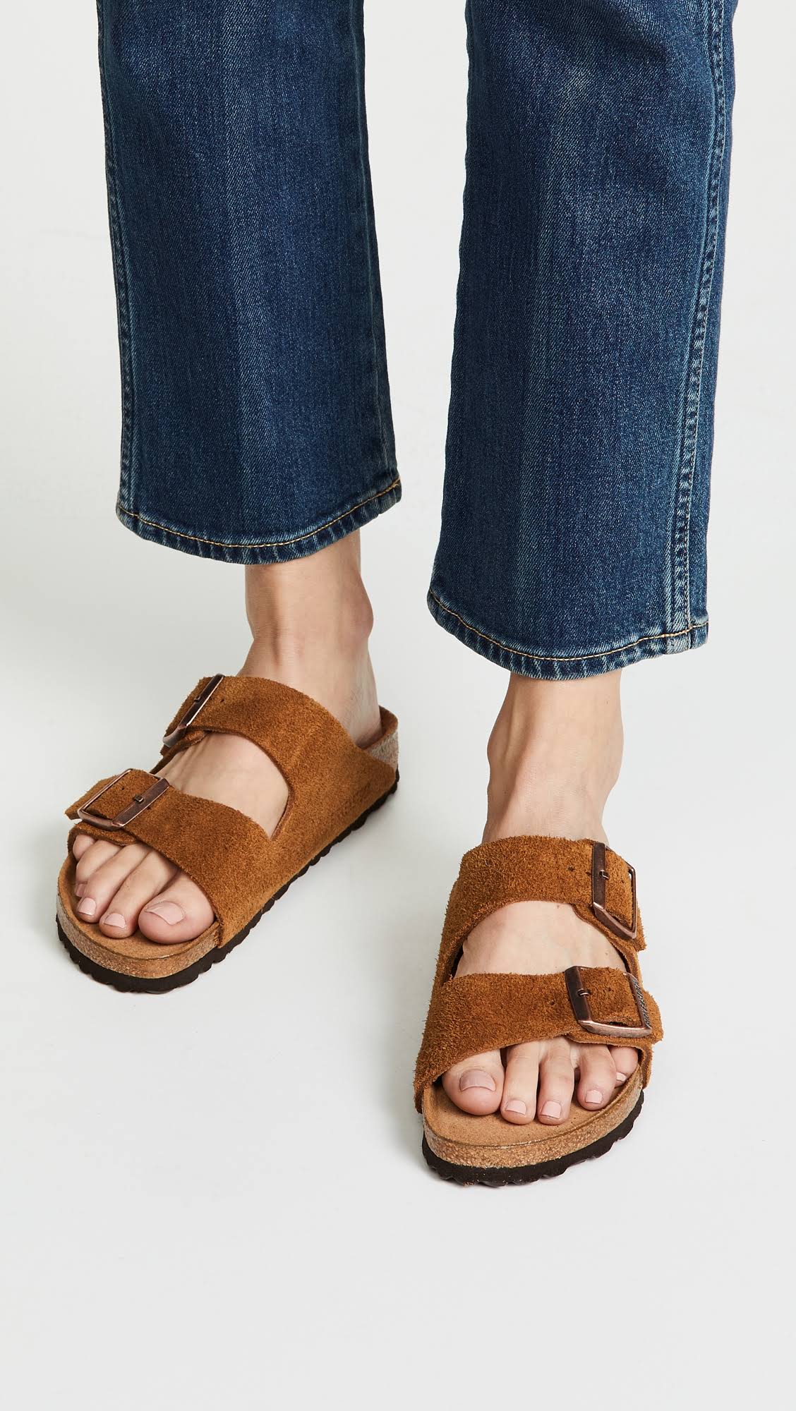 Birkenstock Arizona Soft Footbed (39 Narrow Mink Suede)