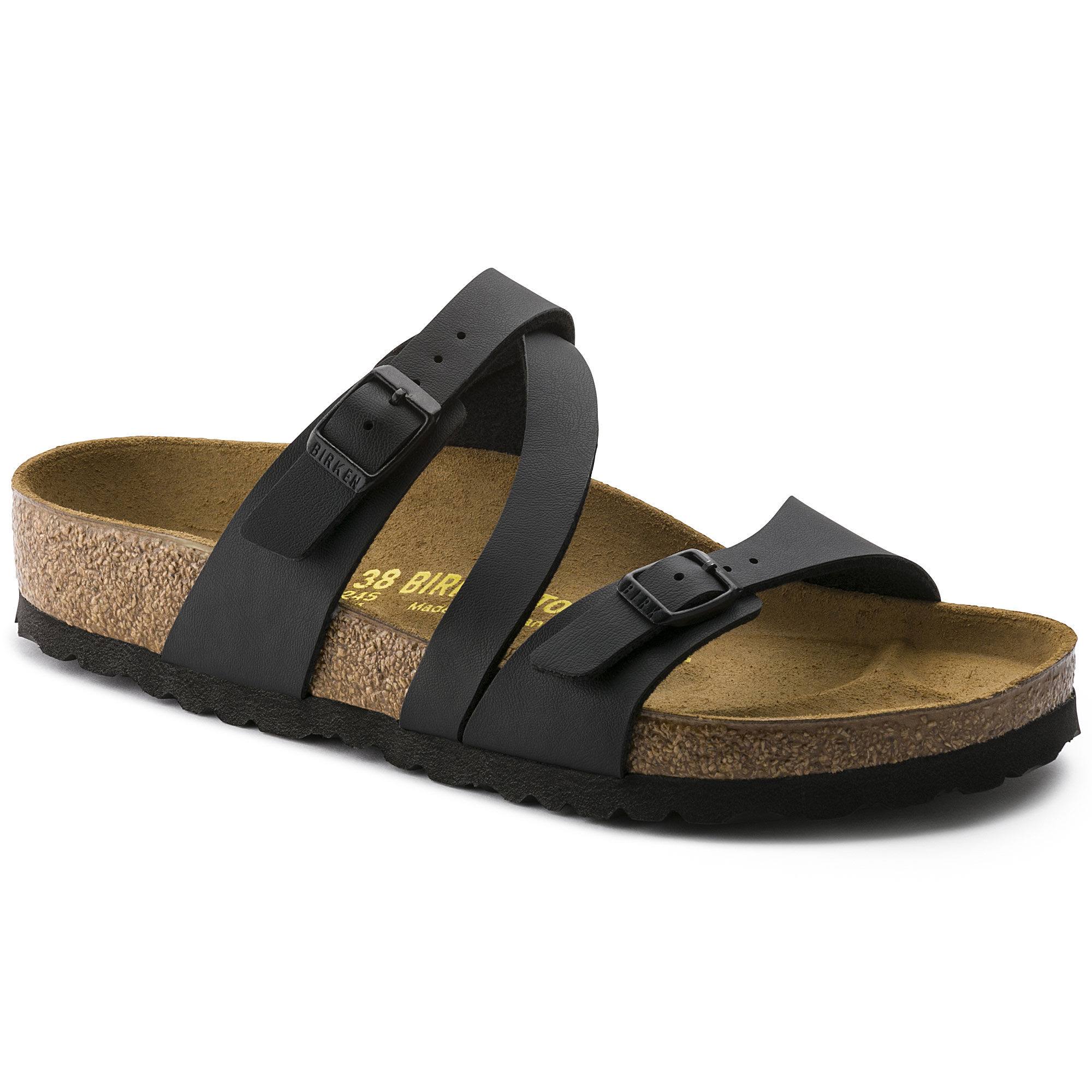 Birkenstock Salina Birko-Flor Black Multi-Strap Sandals