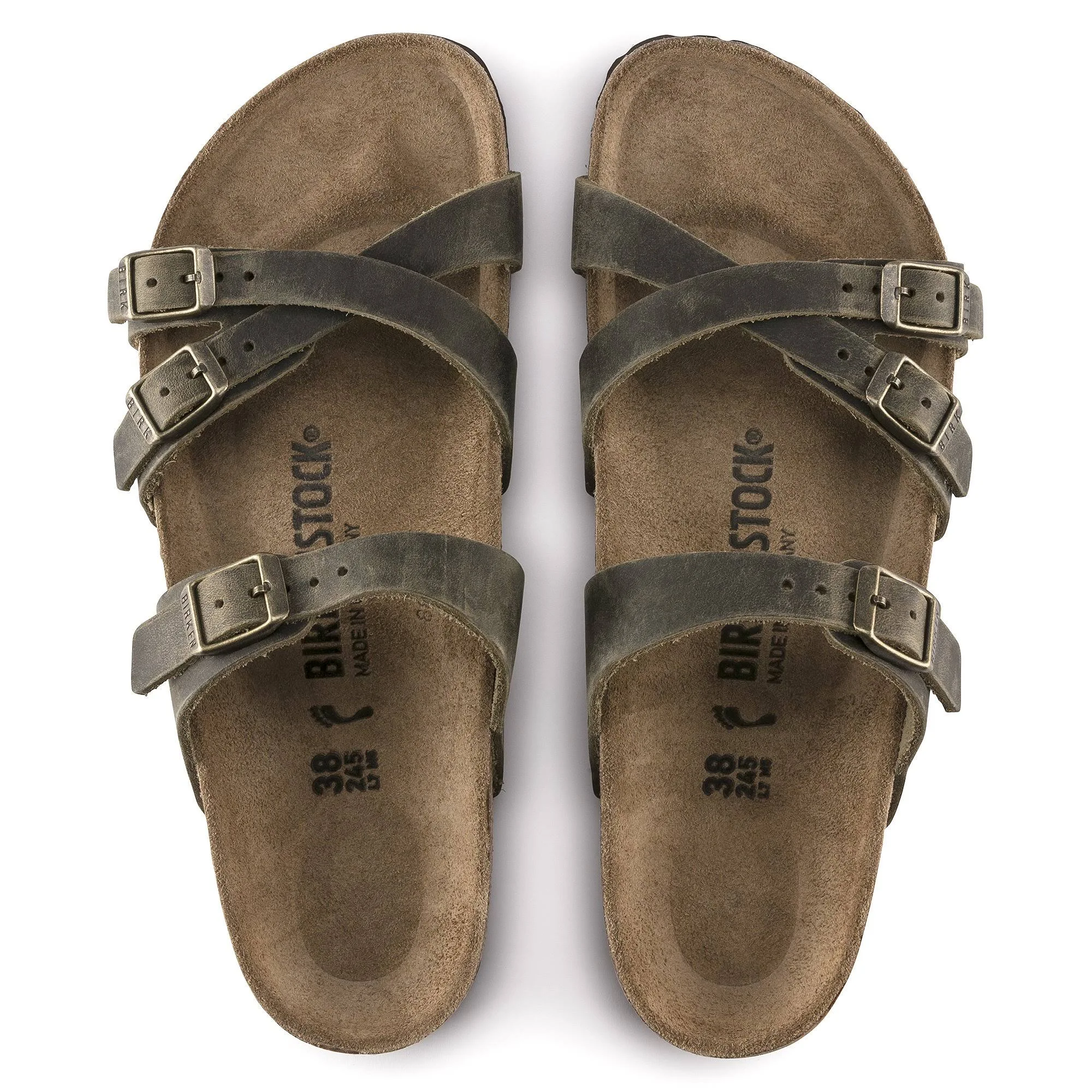 Birkenstock Women's Franca Sandal - Jade Oiled Leather N / 41