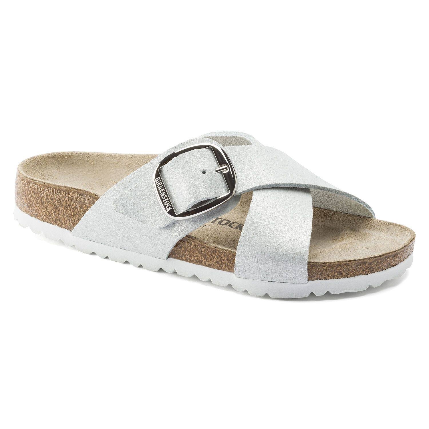 Birkenstock Women's Siena Big Buckle Slide Sandals - White