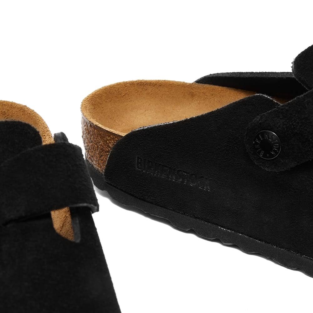 Birkenstock Boston SFB Black Suede