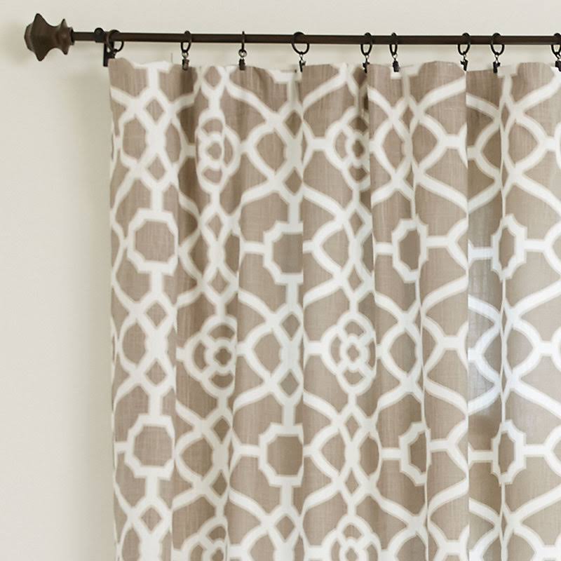 Meyers Drapery Panel - Taupe 96x22 - Ballard Designs