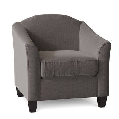 Birkett Armchair Body Fabric: Zula Charcoal, Leg Color: Black Walnut