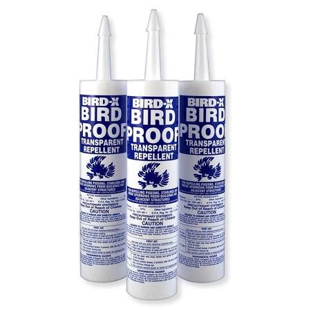 Bird-X Bird-Proof Gel Bird Repellent, Trial Kit of 3 Tubes