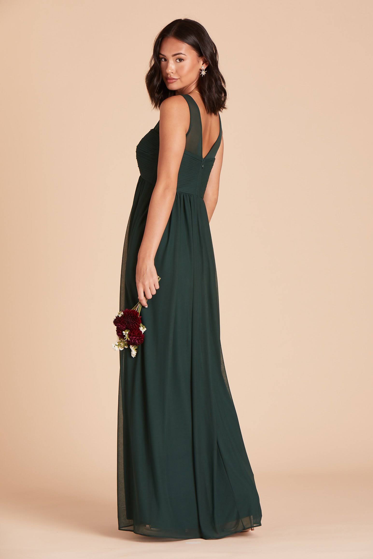 Birdy Grey Ryan Bridesmaid Dress in Emerald Xs / Emerald