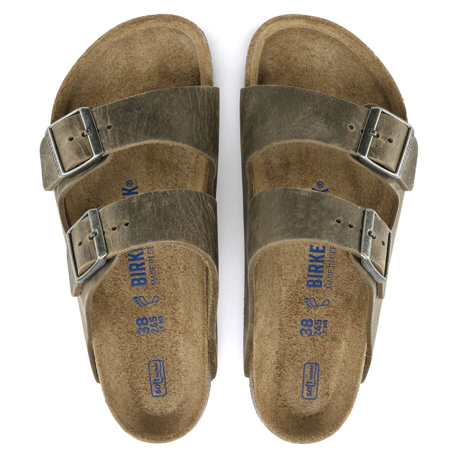 Birkenstock Arizona Soft Footbed (36 Jade Oiled Leather)